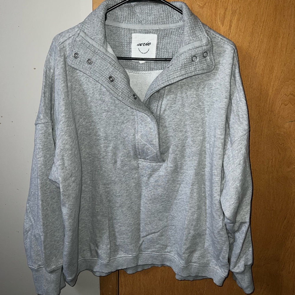 Aerie getaway snap pullover size medium